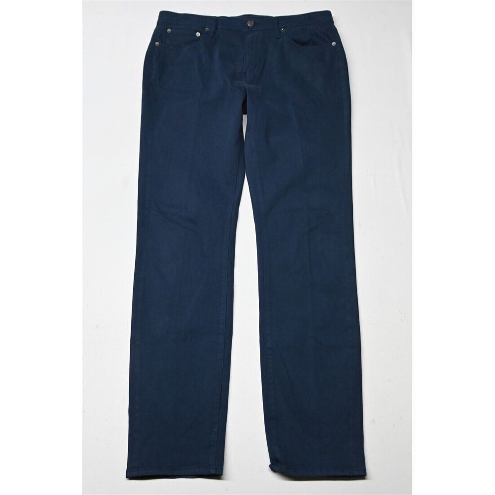 G FORE 34x34 Slim 5 Pocket Golf‎ Navy Blue Brushed Stretch Denim Mens Jeans